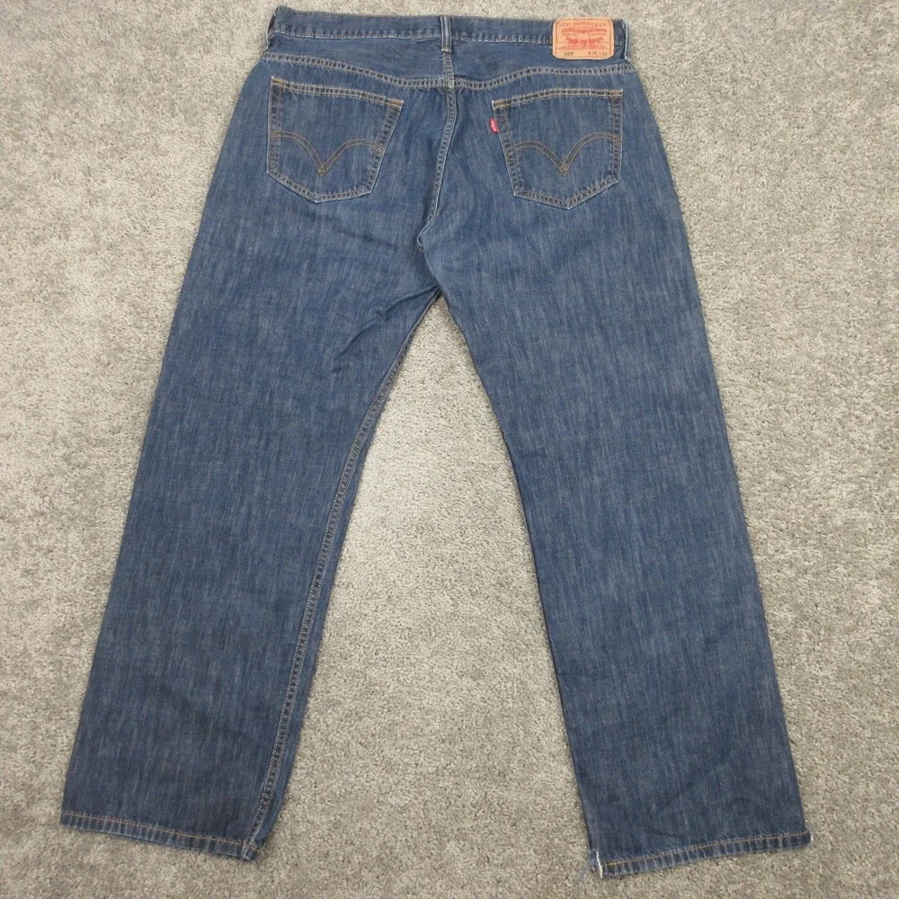 Levis Jeans Mens 36x20 (Tag 36x34) Blue 569 Loose Straight Baggy Y2K Denim Pants
